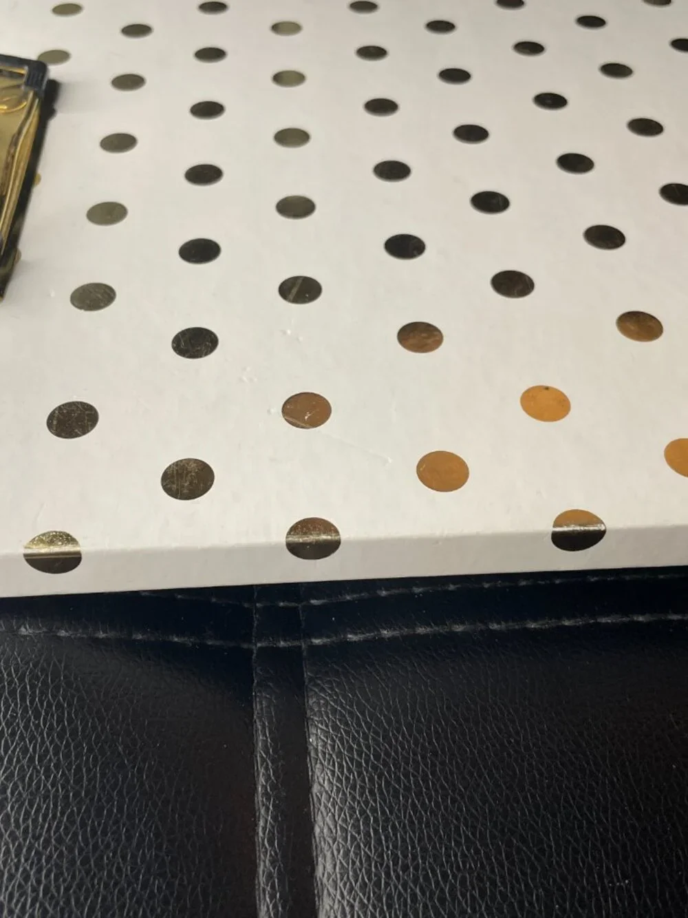 Dabney Lee Gold Dot Notepad Clipboard Porfolio